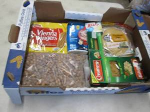 lot 209 image: Flat of Assorted Food Items...