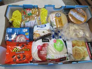 lot 213 image: Flat of Assorted Food Items...