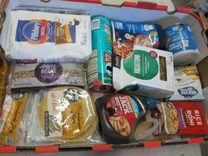 lot 214 image: Flat of Assorted Food Items...