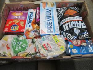 lot 217 image: Flat of Assorted Food Items...