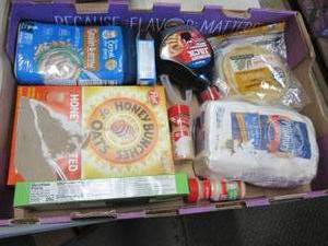 lot 224 image: Flat of Assorted Food Items...