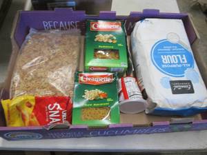 lot 225 image: Flat of Assorted Food Items...