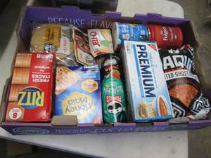 lot 226 image: Flat of Assorted Food Items...