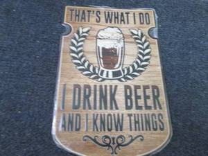 lot 279 image: Metal Beer Sign...