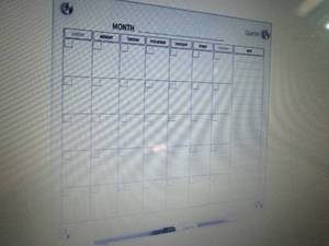 lot 294 image: Quartet Magnetic Whiteboard Calenda...