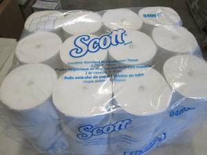 lot 305 image: 36 Rolls Scott 2ply Coreless Toilet...