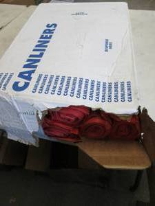 lot 307 image: Case of 500 - 24x24 8-10 Gallon Red...