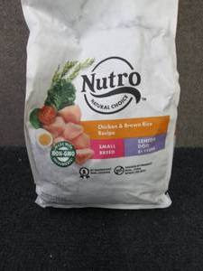 lot 328 image: 5 Lb Bag  Nutro Small Breed Senior ...