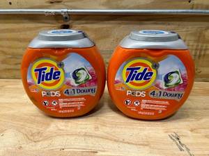 lot 41 image: TIDE Lot of 2- Containers of TIDE Pods (54 per container)- April Fresh