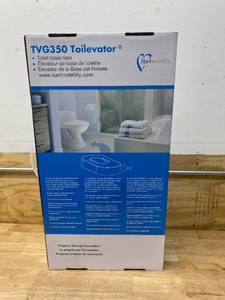 lot 55 image: HARTMOBILITY 15 in. W x 28 in. L x 3 in. H Toilet Riser for Larger Base Toilets in White, 500 lbs. Capacity