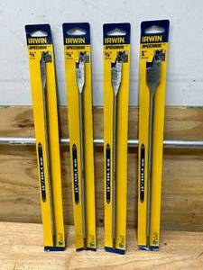 lot 56 image: IRWIN Lot of 4- SPEEDBOR Spade Bits (16)
