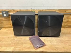 lot 124 image: SAMSUNG- Pair of Subs (model SWA-W700)