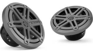 lot 28 image: JL AUDIO Pair of MX650-CCX-SG-TB 6-12 Marine Speakers (Black w Titanium Sport grilles)