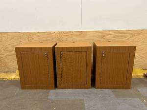 lot 152 image: Lot of 3 Trade Show Display Cabinets