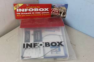 lot 76 image: NEW - Hillman 12-in Plastic Information Box 743008000015 MSRP $15.98