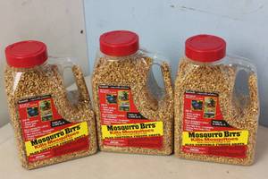 lot 79 image: NEW - 3 X 30 OZ Bottles of Summit Mosquito Bits Granules Mosquito Larvae Control (Also controls Fungus Gnats) MSRP $59.97