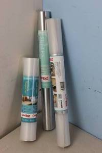 lot 171 image: NEW - 4 ROLLS Con-Tact Shelf Liners and Paper