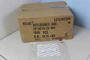 lot 284 image: 1,000 Resealable Bags - Damaged Packaging