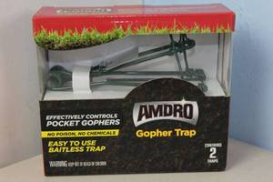 lot 86 image: NEW - Amdro Bait Free, Mole and Gopher Trap, 2 Pack 813576008628 MSRP $18.99