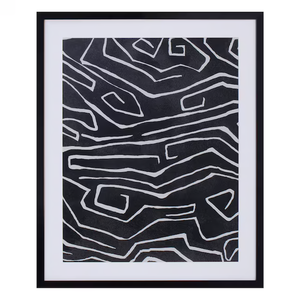 lot 54 image: NEW - Origin 21 Framed Under Glass Framed 24.2-in H x 20.2-in W Abstract Paper Print 843440143537 MSRP $39.98