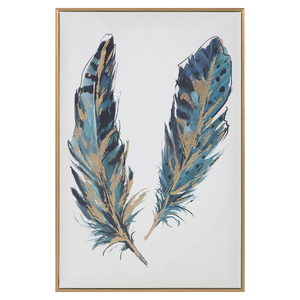 lot 53 image: NEW - allen  roth Framed Art Framed 24-in H x 16-in W Modern Print on Canvas 843440143513 MSRP $29.98