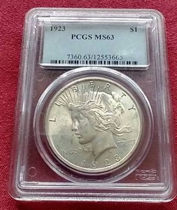 1923 Peace Dollar - PCGS MS63