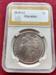 1878-CC Morgan Dollar - PGA MS61