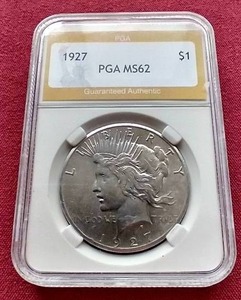 1927 Peace Dollar - PGA MS62
