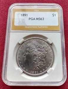 1891 Morgan Dollar - PGA MS63