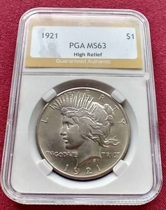 1921 Peace Dollar - PGA MS63