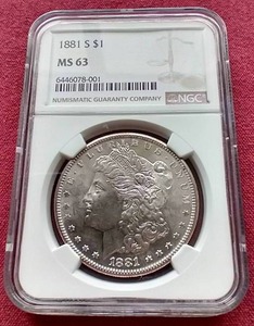 1881-S Morgan Dollar - NGC MS63