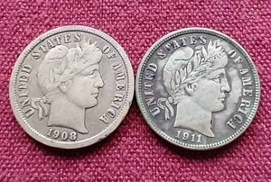 (2) Barber Dimes
