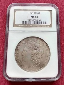 1904-O Morgan Dollar - NGC MS63