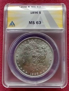 1896 Morgan Dollar - ANACS MS63
