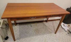 lot 6B image: Stunning Danish Modern Office Desk