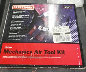 lot 5 image: New Craftsman 10pc Mechanics Air Tool kit