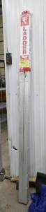 lot 15 image: New 7 ft double sided compact folding ladder