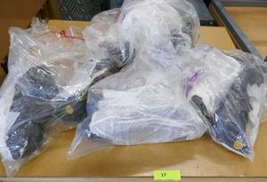 lot 17 image: 4 size 10 rubber overshoes and 1 size 15