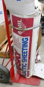 lot 38 image: Box of 6 Mil 20x100 ft plastic sheeting
