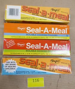 lot 116 image: 4 New boxes of Seal-A-Meal bags