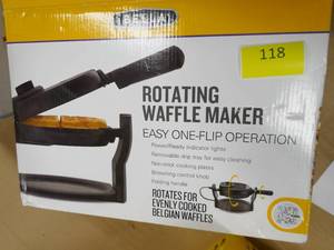lot 118 image: Waffle Maker - appears to be new
