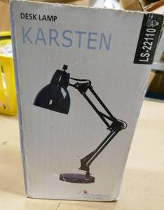 lot 119 image: Desk Lamp - the shade is a little mishapenoval
