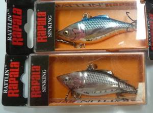 lot 65 image: 6 Rapala Silver and 6 Silver Blue