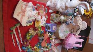Assortment of Spring and Easter Decor