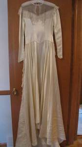 Vintage hand made wedding dress