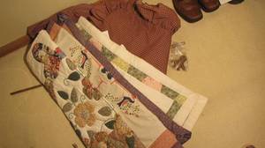 Bed skirts and pillow shams