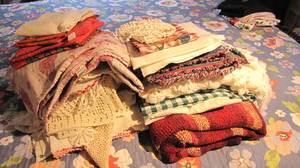 Huge lot if table cloths, doilies,