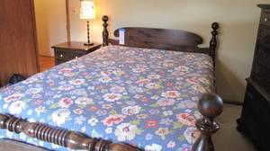 Queen Size Bed with Night Stand