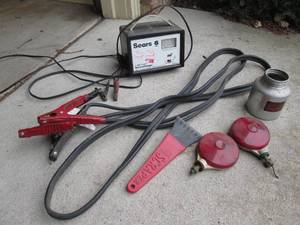 Jumper cables, car charger and  accessories