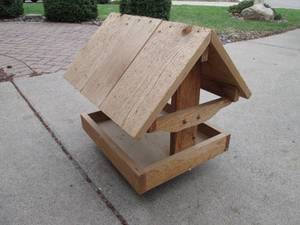 Wood bird feeder 20 wide